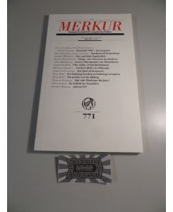 Merkur - Deutsche Zeitschrift für europäisches Denken - Heft 8/2013.