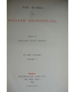The Cambridge Shakespeare: The Works of William Shakespeare in Nine Volumes. Vol. V: King Henry VI, Part 1 - 3. King Richard II. King Henry VIII.
