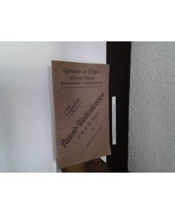 Patent-Wellenleisten D. R. P. Nr. 263101 - Preisliste  - Cyriacus & Nötzel Holzornamenten- und Zierleistenfabrik