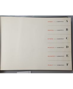Schriftenverzeichnis. Druckerei zum Froschauer. Antiqua, Grotesk, Diverse, Fraktur, Maschinen, Plakat-Schriften.