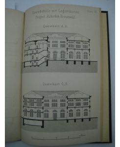 Gewerbehalle und Lagerräume in Stuttgart. Ein Gutachten. . vom Stuttgarter Handelsverein im Januar 1878 (in dessen Auftrag verfaßt von F. Auberlen).