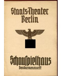 Frau Warrens Gewerbe. Programmheft.   - Staats-Theater Berlin, Schauspielhaus am Gendarmenmarkt. 28. April 1938.