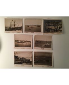 7 Fotos (aus einer Mappe von 12 Aufnahmen) zur Eröffnung des Kaiser Wilhelm-Kanals,