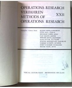 Operations-Research-Verfahren; Teil: 22.