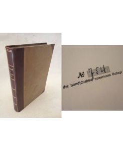 Die gesammelten Werke: Band 4 Politische Schriften, bearbeitet von Friedrich Thimme. 4. Band: 1862 - 1864 * H A L B L E D E R - V o r z u g s a u s g a b e Nr. 754
