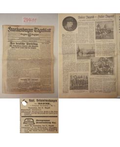Frankenberger Tageblatt, Bezirks-Anzeiger. 92. Jahrgang, Nrn. 203 -2 (31. August - 2. September 1933) * mit Bericht vom R e i c h s p a r t e i t a g in Nürnberg 1933