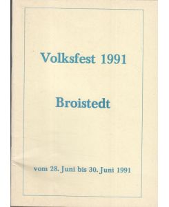 Volksfest Broistedt. Festschriften und Programme 1969 - 1992 (24 Hefte)