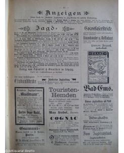 Illustrirte [Illustrierte] Jagd-Zeitung. Organ für Jagd, Fischerei, Naturkunde. XIX. Jahrgang. Nr. 1 (2. Oktober 1891) - Nr. 48 (26. August 1892).
