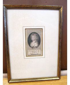Friedrike Dorothee Luise Philippine , Prinzessin von Preußen. Koloriertes Kupferstich-Porträt nach links im Rund, alt gerahmt. ( * 1770 - 1836 )