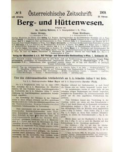 Österreichische Zeitschrift für Berg- und Hüttenwesen.   - Siebenundfünfzigster Jahrgang. No. 1 - No. 52. 2.Jänner bis 25.Dezember 1909.