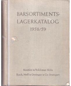 Barsortimentslagerkatalog 1958/59.