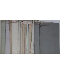Sammlung von 20 meist kleineren Separat-Abdrucken aus Graefes Archiv, aus den klin. Monatsblättern und anderen Zeitschriften.