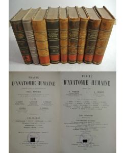 Traité d'Anatomie Humaine. Tomes I - V. (5 Bde in 9 Büchern, komplett! / 5 Vols. in 9 books, complete set!)