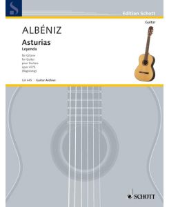 Asturias op. 47/5  - Leyenda aus Suite espanola, (Serie: Gitarren-Archiv), (Reihe: Edition Schott)
