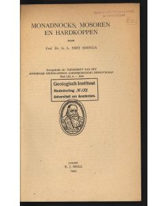 MONADNOCKS, MOSOREN EN HARDKOPPEN.   - Geologish Institut Mededeeling No. 133, Universiteit van Amsterdam.