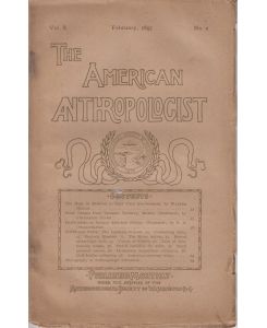 The American Anthropologist Vol. X No. 2 1897.