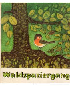 Waldspaziergang - Ein Bilder- und Bastelbuch.   - Groß farbig illustriert von der Autorin.