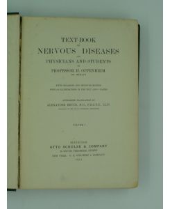 Text-book of nervous diseases for physicians and students - 2 volumes.