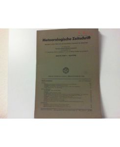 Meteorologische Zeitschrift Band 61, Heft 4. - April 1944