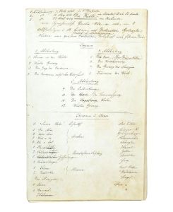„Die Wüste - aufgeführt bei der Faschingunterhaltung in der Bierhalle am 7. Februar 1866“. Eigenh. Manuskript.