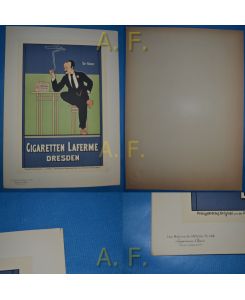 Fritz Rehm - Cigaretten Laferme Dresden. Der Kenner. PlaKal. Les Maîtres de l'Affiche PL. 124. Sommaire du No 31. - Juin 1898 // Plakat.
