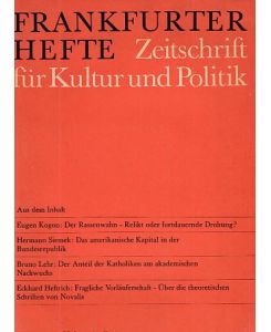 Heft 4. 20. Jg. ; Frankfurter Hefte. Zeitschrift für Kultur und Politik.