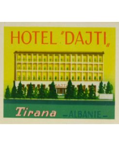 Aufkleber Hotel Dajti Tirana (Albanien)