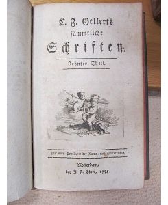 C. F. Gellerts sämmtliche Schriften. Neue verbesserte Auflage. Band 1-10 in 5 Bänden ( so vollständig )