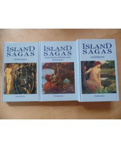 Island-Sagas; 3. Bände : Heldenepen / Historische Fahrten und Abenteuer / Erzählkunst