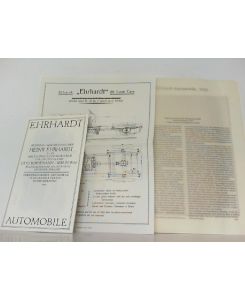 Ehrhard-Automobile, 1922.   - Reihe: Automobil Edition Band 15 - Hier Faksimile AE 01202.