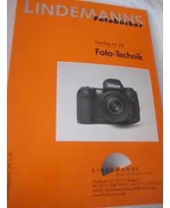 Lindemanns Fotobücher Katalog Nr. 28 Foto-Technik