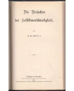 Der Selbstmord im 19. Jahrhundert nach seiner Verteilung auf Staaten und Verwaltungsbezirke.