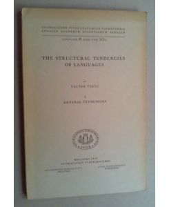 The structural tendencies of languages. Vol. I (all publ. ): General tendencies.
