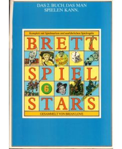 Brettspiel-Stars. Das 2. Buch, das man spielen kann. Komplett mit Spielmarken und ausführlichen Spielregeln.