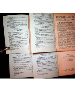 Theologische-praktische Quartalschrift. 99. Jahrgang 1951 in 4 Einzelheften komplett
