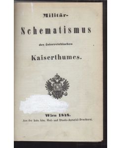 Militär-Schematismus des österreichischen Kaiserthumes.