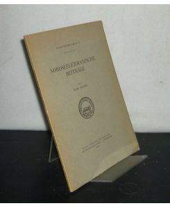 Nordseegermanische Beiträge. Von Erik Rooth. (= Filologiskt arkiv. Kungliga Vitterhets Historie och Antikvitets Akademien, Nr. 5).