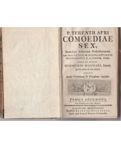 Comoediae Sex.   - Secundum Editionem Westerhovianam, cum Notis Veterum Scholastarum, Westerhovii & Aliorium, felcstis.