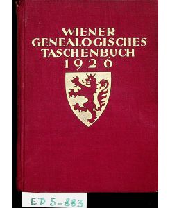 Wiener Genealogisches Taschenbuch 1926 1. Jahrgang