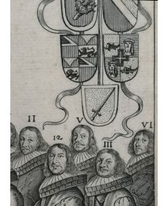 Sehr seltener Kupferstich von 1658. Kaiser Leopolds Einzug in Nürnberg.