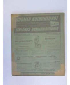 Rautatieaikataulut - Höyrylaivojen, Lentoliikenteen Ja Linjaautojen Kulkuvuoroja sekä Kartta. No 2 1954