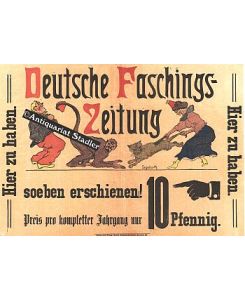 Original-Plakat: Deutsche Faschingszeitung.