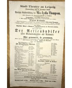 Konvolut von 16 Theaterzetteln zu Aufführungen am Leipziger Stadttheater.