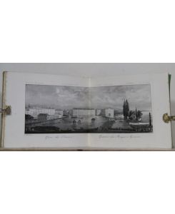 Souvenirs de la Suisse: Geneve. 24 lithographierte Tafeln mit 21 Ansichten von J. Dubois (darunter 3 doppelblattgroße Panorama-Ansichten).