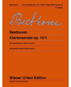 Klaviersonate c-Moll op. 10/1  - mit Klavierstücke c-Moll WoO 52 und 53, (Serie: Wiener Urtext Edition)