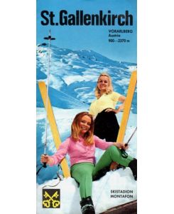 St. Gallenkirch Vorarlberg Austria 900 - 2370 m - Skistation Montafon.   - Ortsprospekt.