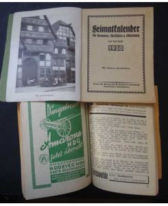 Heimatkalender Hannover , Westfalen und Oldenburg Jahrgang 1930 + 1937 (Einzelverkauf möglich)