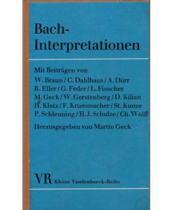 Bach-Interpretationen. Kleine Vandenhoeck-Reihe 291 S