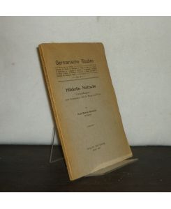 Hölderlin-Nietzsche. Untersuchungen zum hymnischen Stil in Prosa und Vers. Von Hans-Werner Bertalott. (= Germanische Studien, Heft 141).