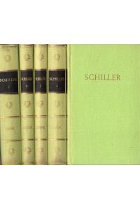 Schillers Werke in fünf Bänden. Bände 1 bis 5 Bände komplett.   - Ausgewählt und eingeleitet von Joachim Müller.